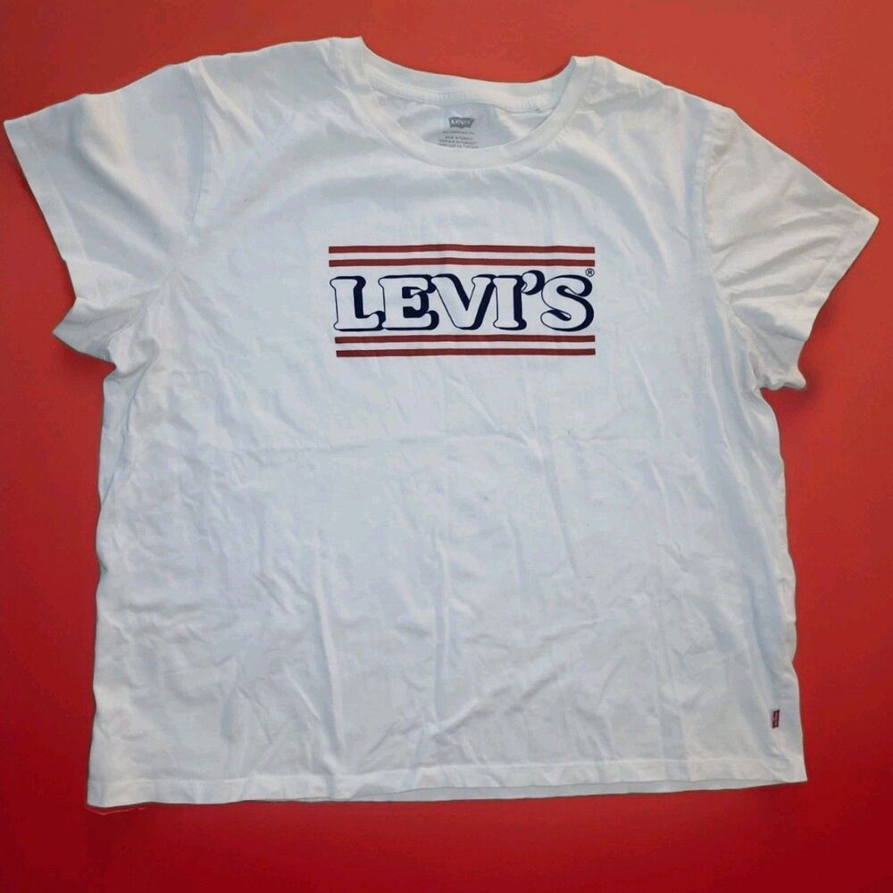 Levi's Women's Perfect Graphic Logo T-Shirt - White - Size XL